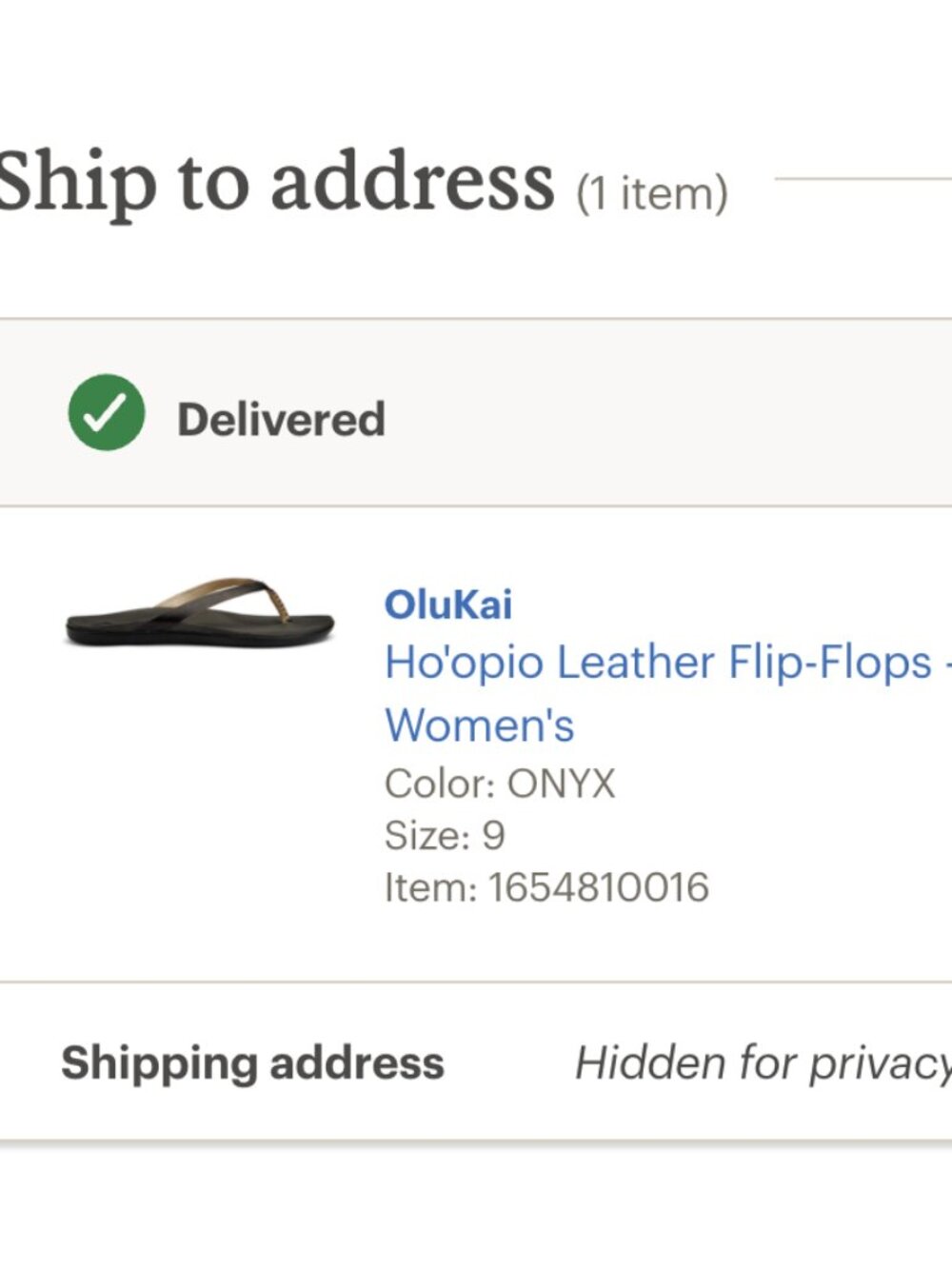 OluKai Black Footbed Flip Ho’opio Sandals - Picture 6 of 6